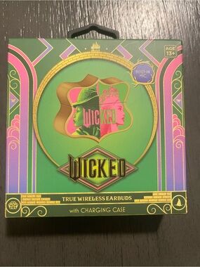 NEW WICKED True Wireless Earbuds - Green & Pink Packaging